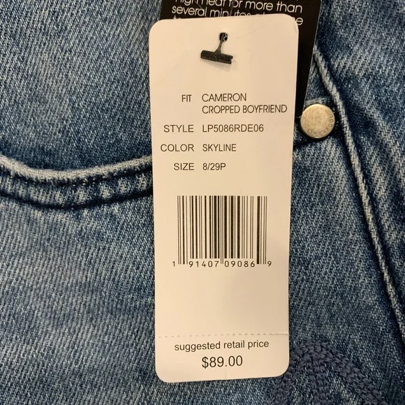 Liverpool cropped boyfriend jeans NWT 8/29 (8P) - Picture 2 of 10